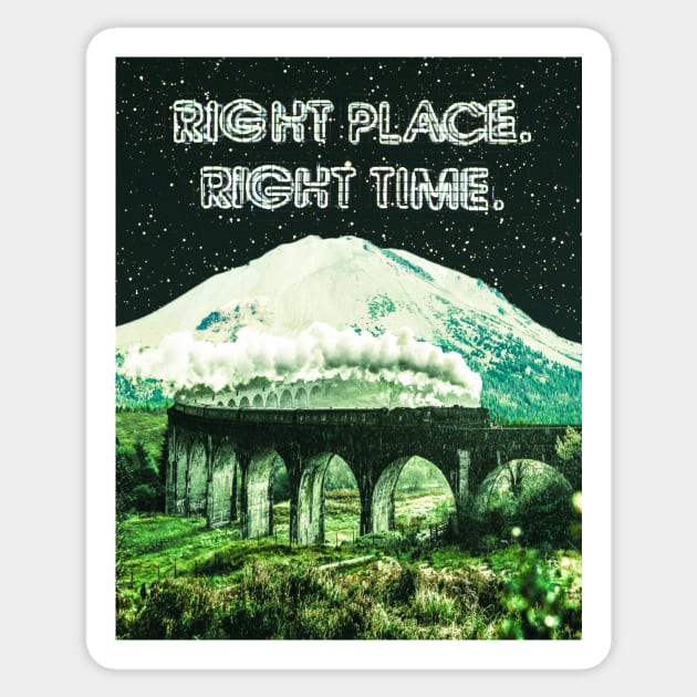 Right place, Right time Sticker by Ali del sogno